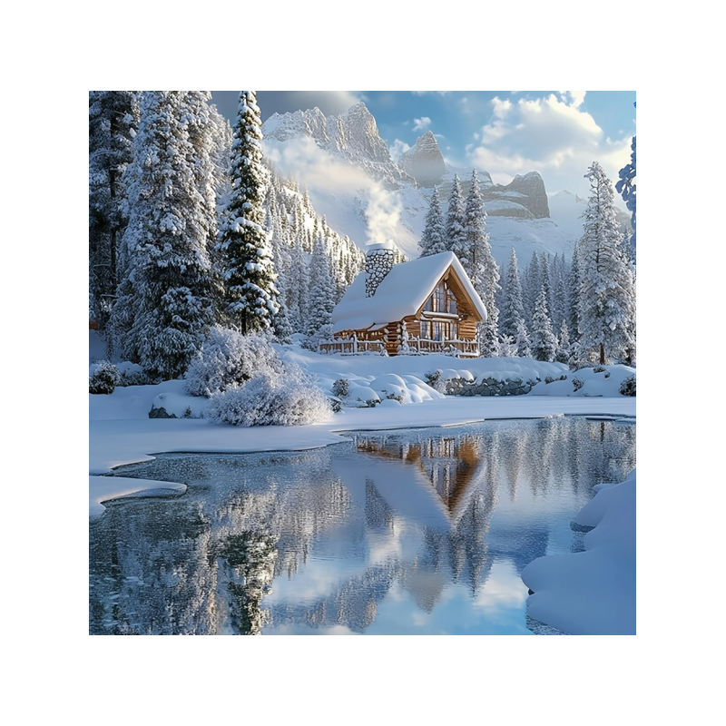 Talvine loodus 40x40 cm