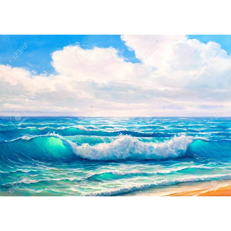 Foaming wave 30x40 cm