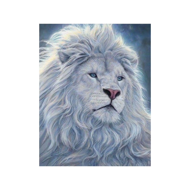  White Lion 30x40 cm