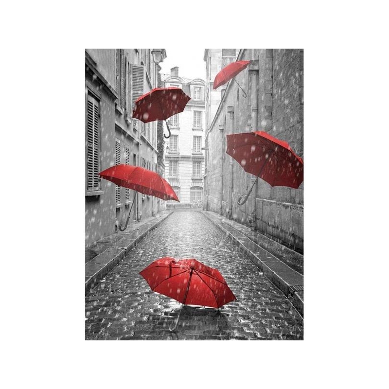  Umbrellas on the street 30x40 cm