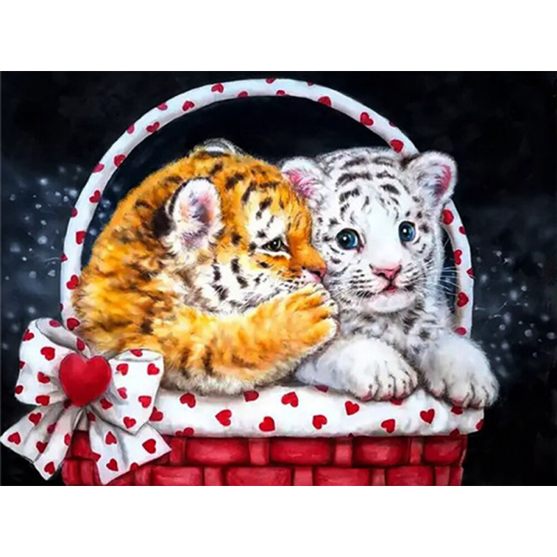 Small tigers 20x30 cm