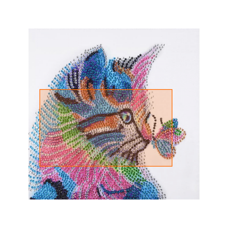 Värviline Kass 30x30 cm