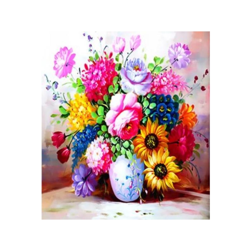 Flowers in a vase 30x40 cm