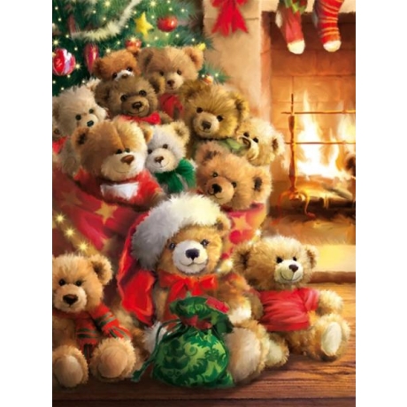  Christmas bears 30x40 cm