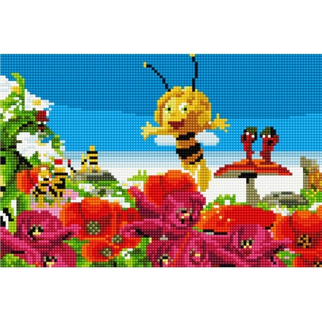 Bee -  with frame 20x30 cm