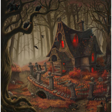 Witch's house 35x35 cm