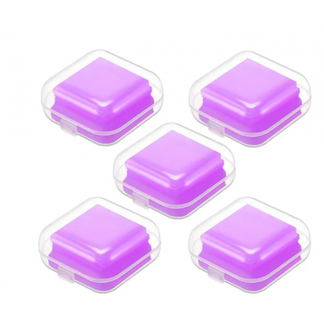 Square shaped purple wax for attaching diamonds