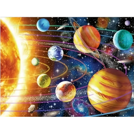 Planets 40x50 cm