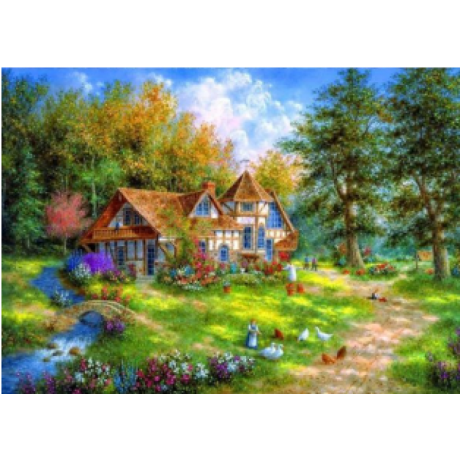 Beautiful house in nature 2 30x40 cm