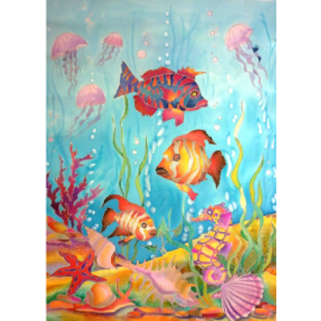 Krāsotas zivis 30x40 cm