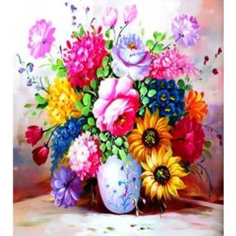 Flowers in a vase 30x40 cm