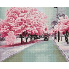Beautiful street-  with frame 40x50 cm