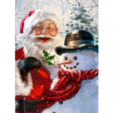 Santa with the snowman