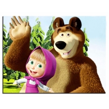 Маша и медведь 30x40 cm