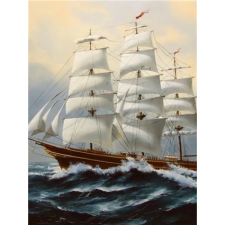 Burlaivis audroje 30x40 cm