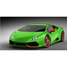 Green sports car 30x60 cm