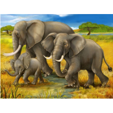 Семья слонов 1 30x40 cm