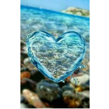 Water Heart 30x40 cm