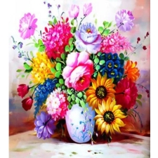 Flowers in a vase 30x40 cm
