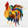 Rooster 30x30 cm