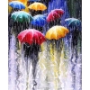 Värvilised vihmavarjud 30x40 cm