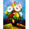 Colorful flowers in a vase  30x40 cm